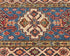 2x3 Blue Kazak Afghan Hand Knotted Wool Area Rug